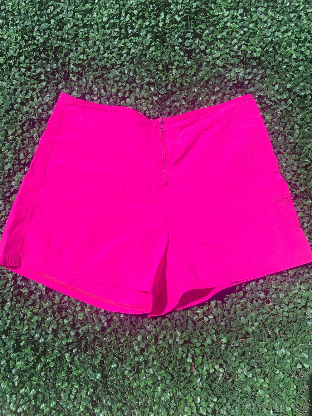 Vintage 90s Catalina Fuchsia Pink nylon beach shorts